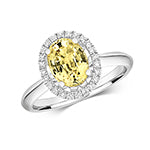 18ct White Gold Sapphire 0. Ring – RDQ250W-YSAP
