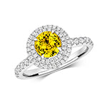 18ct White Gold Sapphire Ring – RDQ284W-YSAP