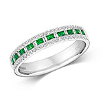 18ct Gold Emerald 0.07ct Ring – RDQ401WE