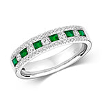 18ct Gold Emerald 0.17ct Ring – RDQ402WE