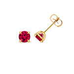 9ct Yellow Gold Lab Grown Diamond Ruby Jewellery - V232R