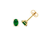 9CT Yellow Gold Lab Grown Diamond Emerald Jewellery - V233E