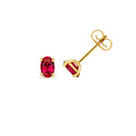 9ct Yellow Gold Lab Grown Diamond Ruby Jewellery - V233R
