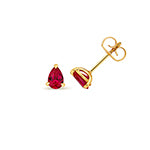 9ct Yellow Gold Lab Grown Diamond Ruby Jewellery - V235R