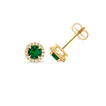 14ct Yellow Gold Lab Grown Diamond Emerald 9ct Jewellery - V237E