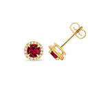 14ct Yellow Gold Lab Grown Diamond Ruby 9ct Jewellery - V237R