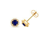 14CT Yellow Gold Lab Grown Diamond Sapphire 9CT Jewellery - V237S