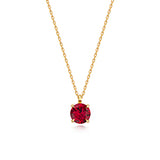 9ct Yellow Gold Lab Grown Diamond Ruby Jewellery - V522R
