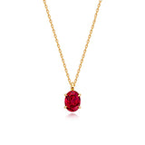9ct Yellow Gold Lab Grown Diamond Ruby Jewellery - V523R