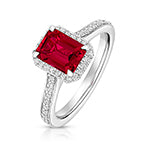 Lab Grown Diamond Ruby 0.28ct Jewellery - VS145R