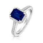 Lab Grown Diamond Sapphire 0.28ct Jewellery - VS145S
