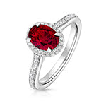 Lab Grown Diamond Ruby 0.28ct Jewellery - VS146R
