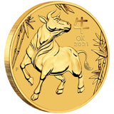 1 OZ AUSTRALIAN OX 2021 GOLD COIN