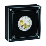 1 OZ GILDED LUNAR TIGER 2022 SILVER COIN