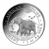 1 OZ SOMALIAN ELEPHANT 2022 SILVER COIN