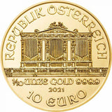 1/10 OZ 2021 VIENNA PHILHARMONIC GOLD COIN