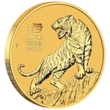 1/2 OZ YEAR OF THE TIGER 2022 GOLD COIN