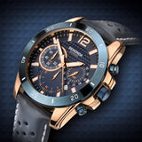 Sekonda Men’s Leather Strap Chronograph Watch