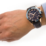 Sekonda Men’s Leather Strap Chronograph Watch