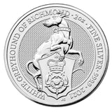 2 OZ 2021 WHITE GREYHOUND SILVER COIN