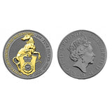 2 OZ WHITE GREYHOUND OF RICHMOND 2021 – ART COLOR SILVER COIN
