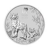 2 OZ YEAR OF THE TIGER 2022 SILVER COIN