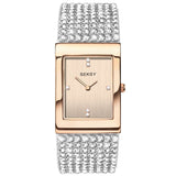 Seksy Rose Gold Plated Bracelet Watch