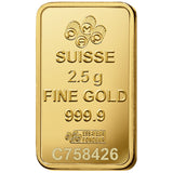 2.5 GRAMS PAMP FORTUNA GOLD BAR