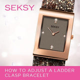 Seksy Rocks® Stone Set Bracelet Watch