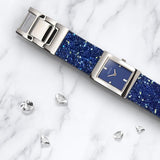 Seksy Rocks® Blue Stone Set Bracelet Watch