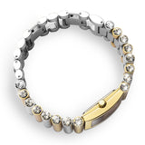 Seksy Edge® Two-Tone Stone Set Bracelet Watch