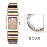 Seksy Edge® Two-Tone Rose Gold Plated Watch