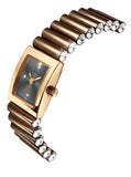 Seksy Edge® Bronze Stone Set Bracelet Watch