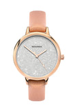 Sekonda Editions Women’s Glitter Dial Rose Gold Strap Watch