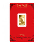 5 GRAMS PAMP LUNAR RAT 2020 GOLD BAR