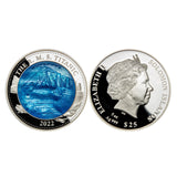 5 OZ TITANIC MOTHER OF PEARL 2022 SILVER COIN