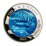 5 OZ TITANIC MOTHER OF PEARL 2022 SILVER COIN