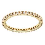 0.36ct Round Diamond Prong Set Full Eternity Ring In UK Hallmarked 9ct Yellow Gold
