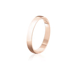 COURT SHAPE 3mm WEDDING BAND