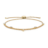 DIAMOND BRACELET WITH DBL CHAIN
