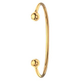 9CT YEL GOLD LADIES' SOLID TORC BANGLE