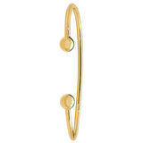 9CT YEL GOLD MEN'S SOLID TORC BANGLE