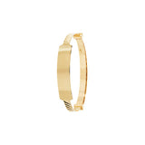 9CT YEL GOLD BABIES' EXPAND 3MM ID BANGLE