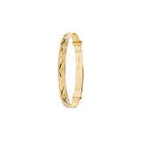 9CT YEL GOLD BABIES DIA CUT EXP 4MM BANGLE