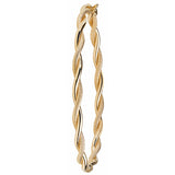 9CT YEL GOLD LADIES' HINGED BANGLE