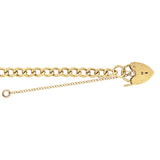 9CT YEL GOLD LADIES' 7.5 INCHES CHARM BRCLT