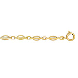 9CT YEL GOLD LADIES' 7.5 INCHES LONDON TRANSP BRCLT
