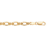 9CT YEL GOLD LADIES' 7.5 INCHES FANCY BRCLT