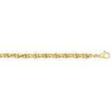 9CT YEL GOLD LADIES' POW HOLLOW CHAIN 6g