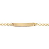9CT YEL GOLD BABIES' 6 INCHES ID BRCLT